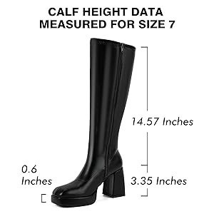 くりちゃん【美品】Platform Long Boots jsaierl Women's Over The Knee Thigh High Boots Chunky High